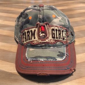 Destructed “Farm Girl” hat